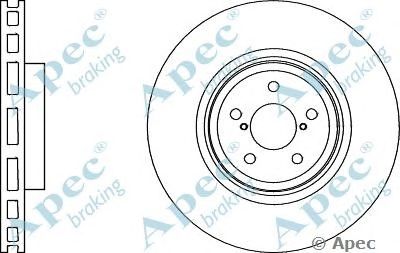 APEC BRAKING dsk2858 -  Тормозной диск